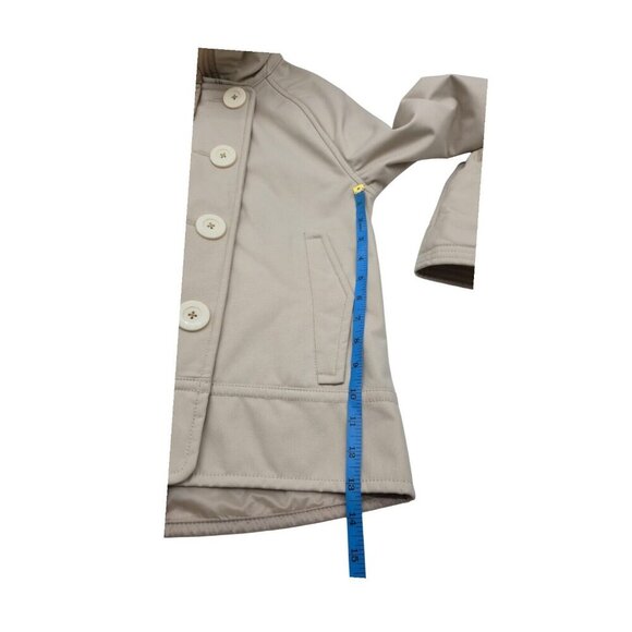 Lululemon jacket Women 8 Beige COCO Soft Shell Double Breasted Career Preppy - Picture 3 of 6